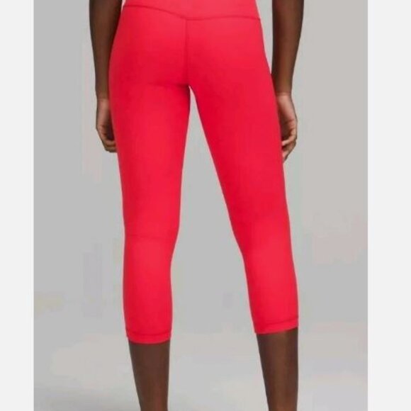 Lululemon Align HR Crop 21” Size 8 Love Red LORE High-Rise ~ Nulu best leggings - Picture 5 of 5